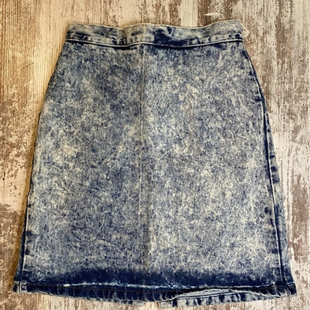Vtg Gene Montesano for Bongo Stone Washed Skirt